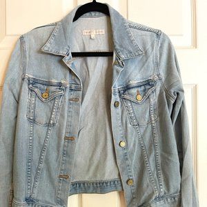 Joie Distressed Denim Jacket Medium